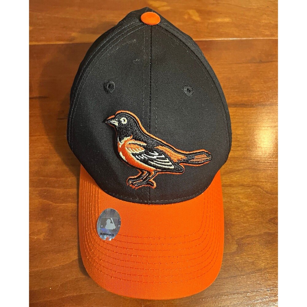 Baltimore Orioles MLB Black/Orange Adjustable Cap Hat Size S/M
